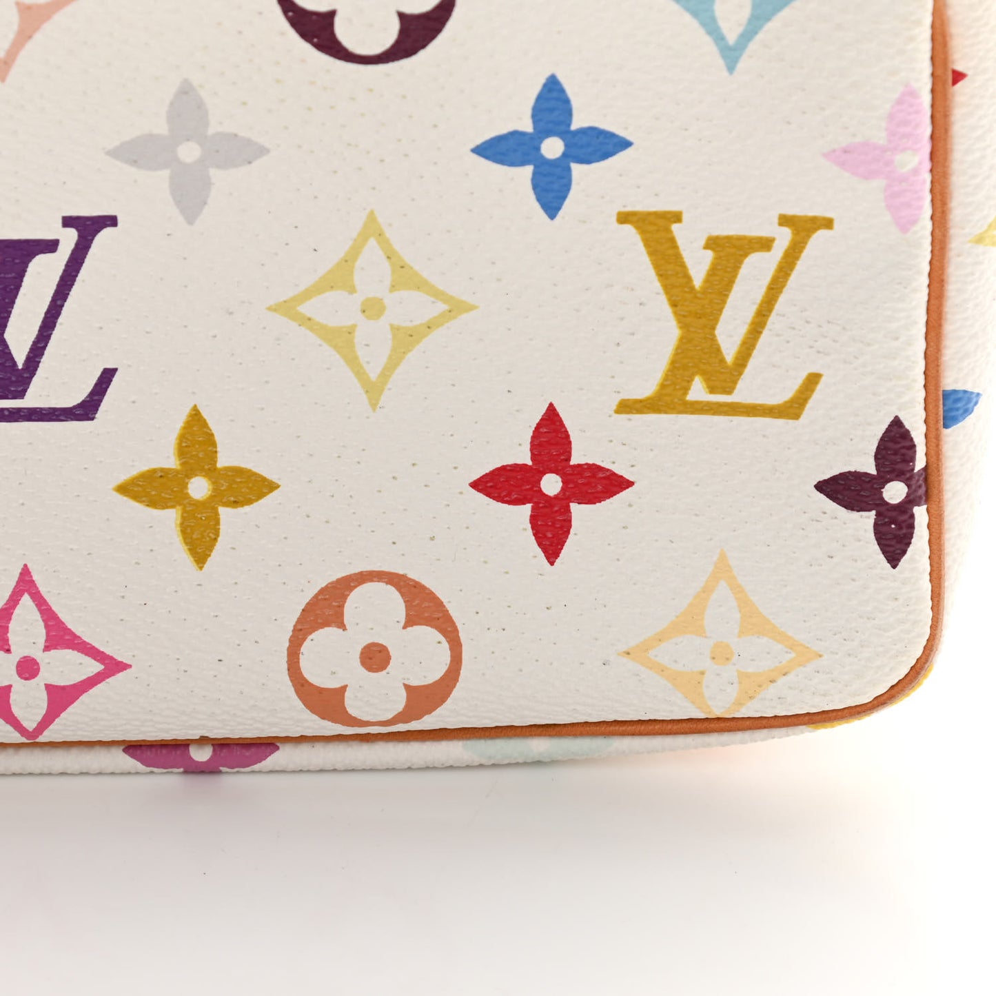 Monogram Multicolor Pochette Accessories White