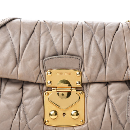 Miu Miu Nappa Matelasse Flap Grey 13 of 13