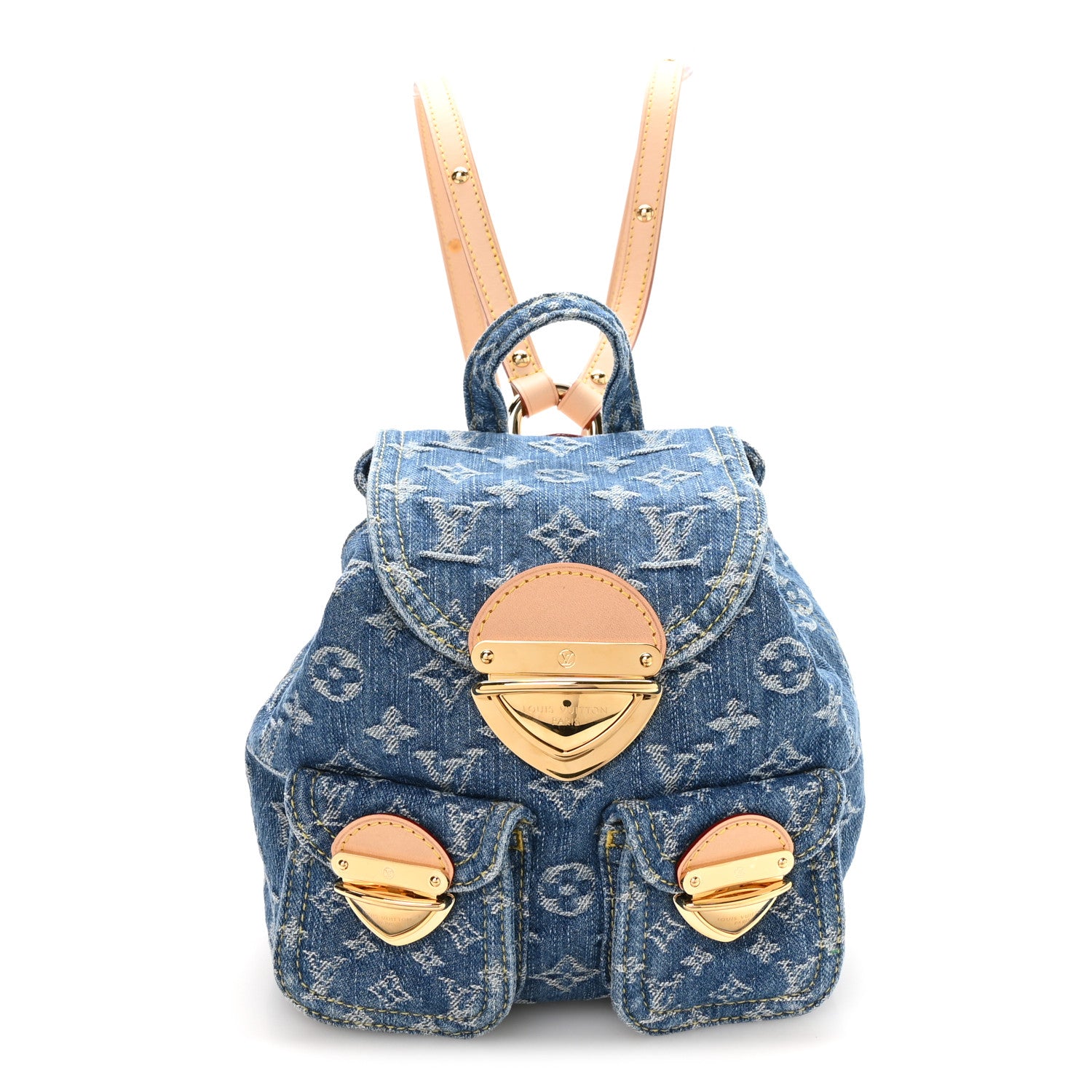Louis Vuitton Denim Venice Backpack Blue 1 of 8