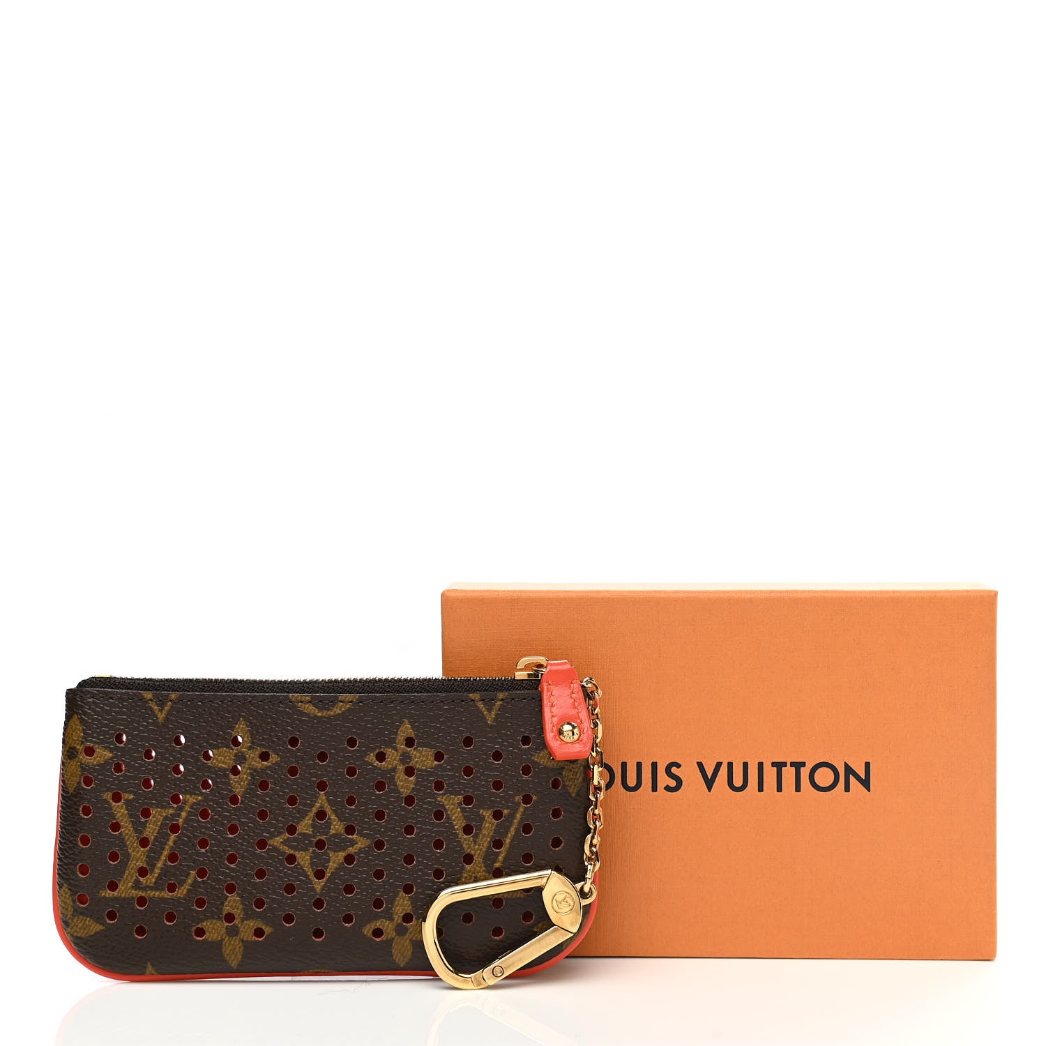 Louis Vuitton Monogram Perforated Key Pouch Orange 7 of 7