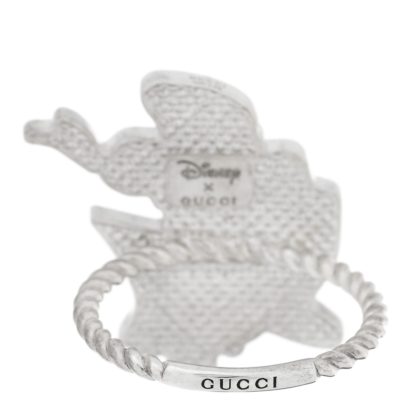 X Disney Sterling Silver Enamel Daisy Duck Ring 54 7