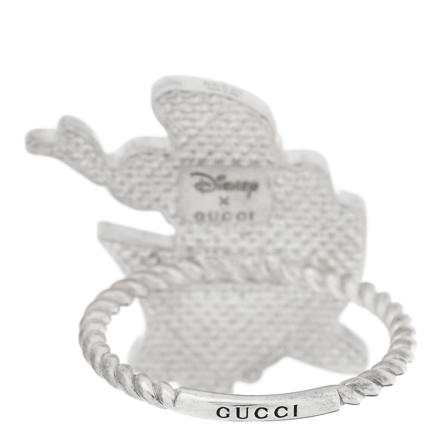 Gucci X Disney Sterling Silver Enamel Daisy Duck Ring 54 7 3 of 5