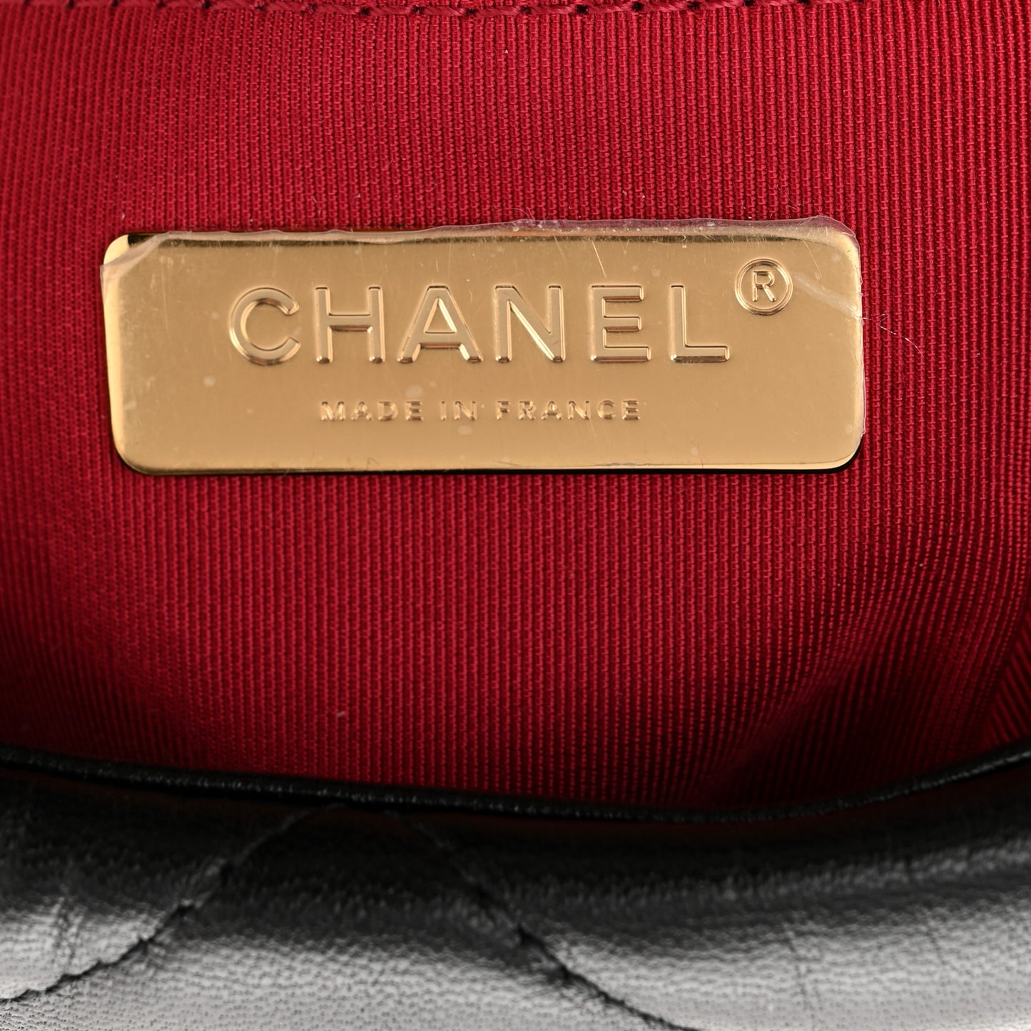 Lambskin Quilted Large Chanel 19 Flap Black
