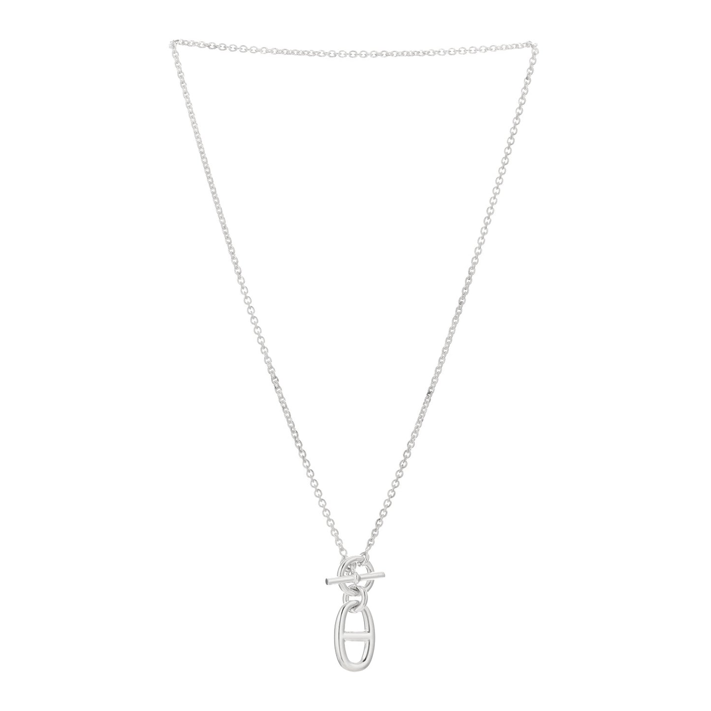 Sterling Silver Amulette Chaine d'Ancre Necklace