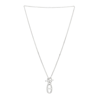 Hermes Sterling Silver Amulette Chaine d'Ancre Necklace 2 of 4