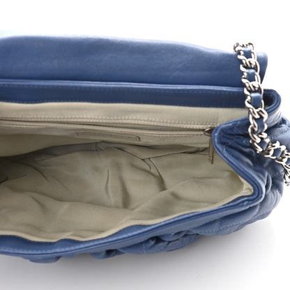 Chanel Washed Lambskin Quilted Medium Chain Around Messenger Blue 4 of 8