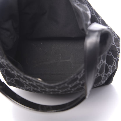 Gucci Suede Monogram Hobo Black 5 of 13