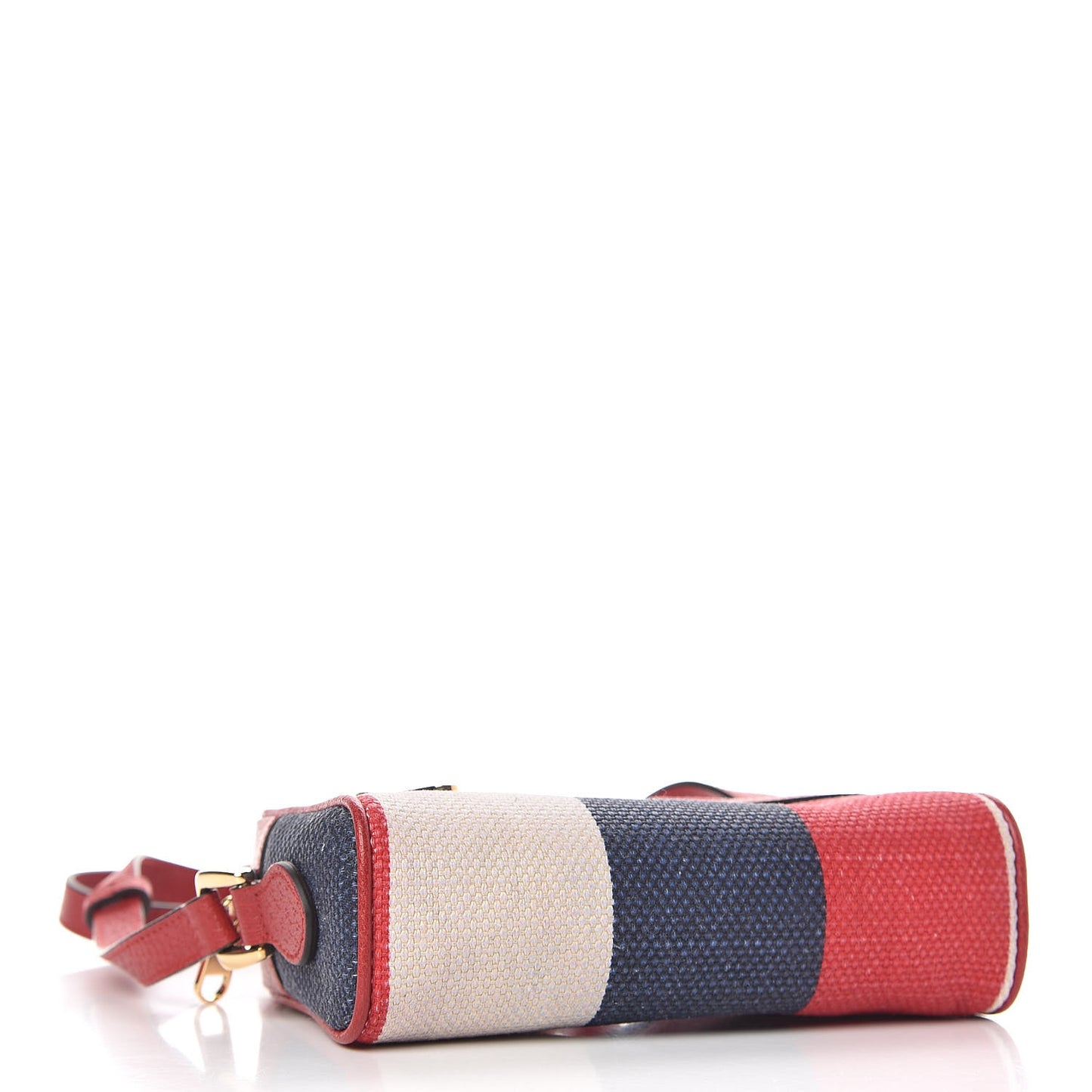 Canvas Sylvie Stripe Mini Ophidia Camera Bag Mystic White Hibiscus Red Maritime