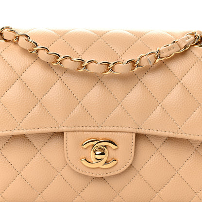 Chanel Caviar Quilted Small Double Flap Beige 8 of 11