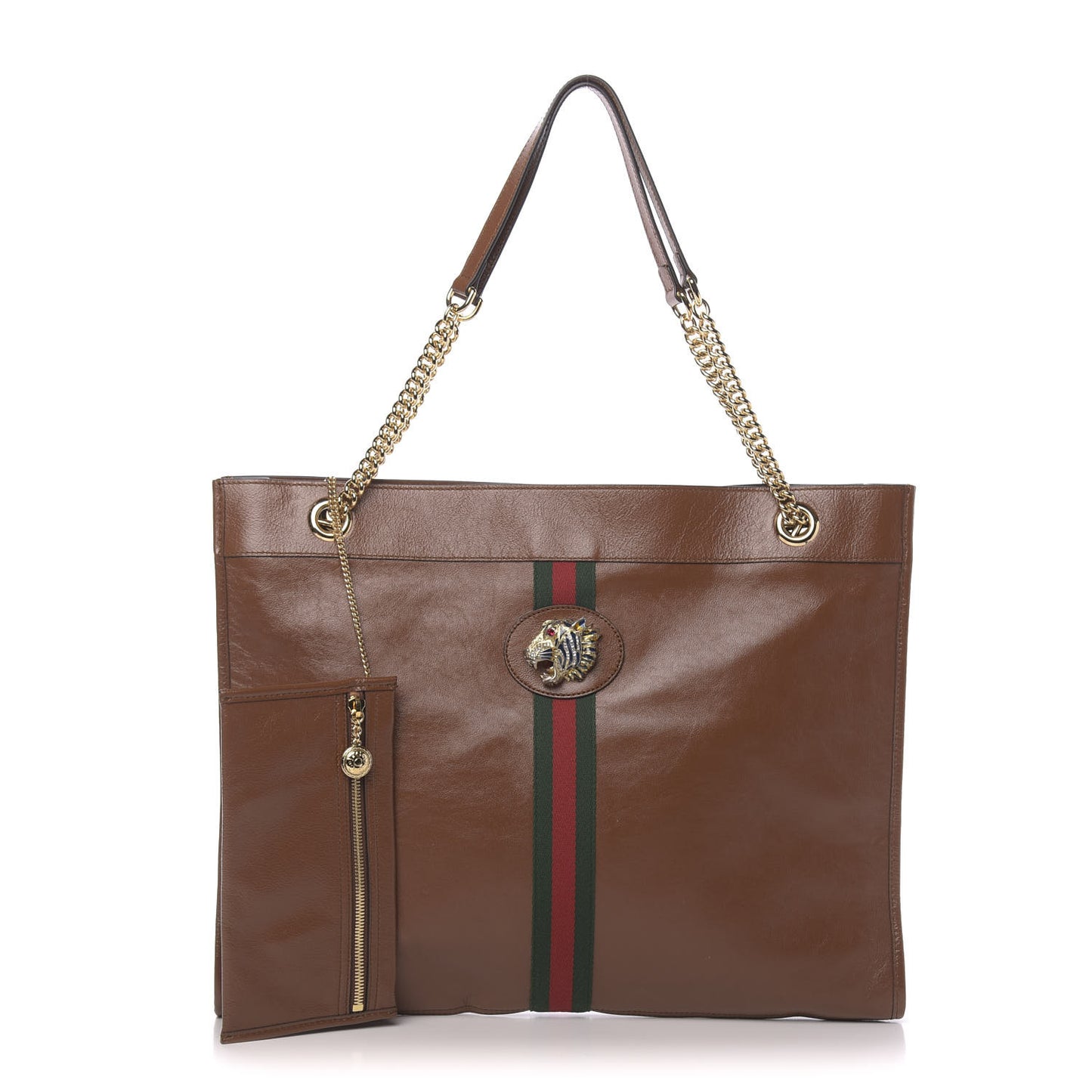 Calfskin Large Rajah Chain Tote Cuir