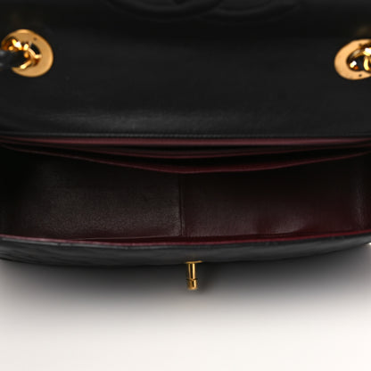 Chanel Lambskin Quilted XL Jumbo Single Flap Black 5 of 10