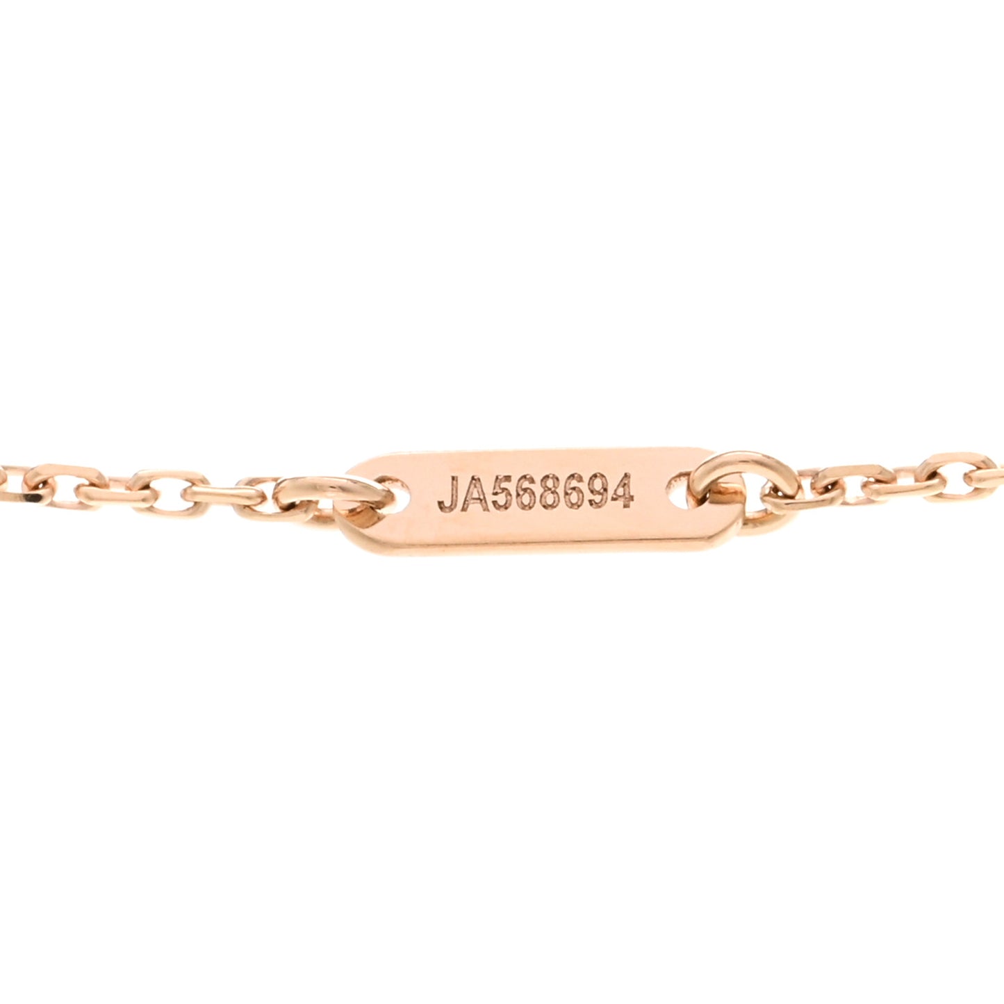 18K Rose Gold Carnelian Sweet Alhambra Pendant Necklace