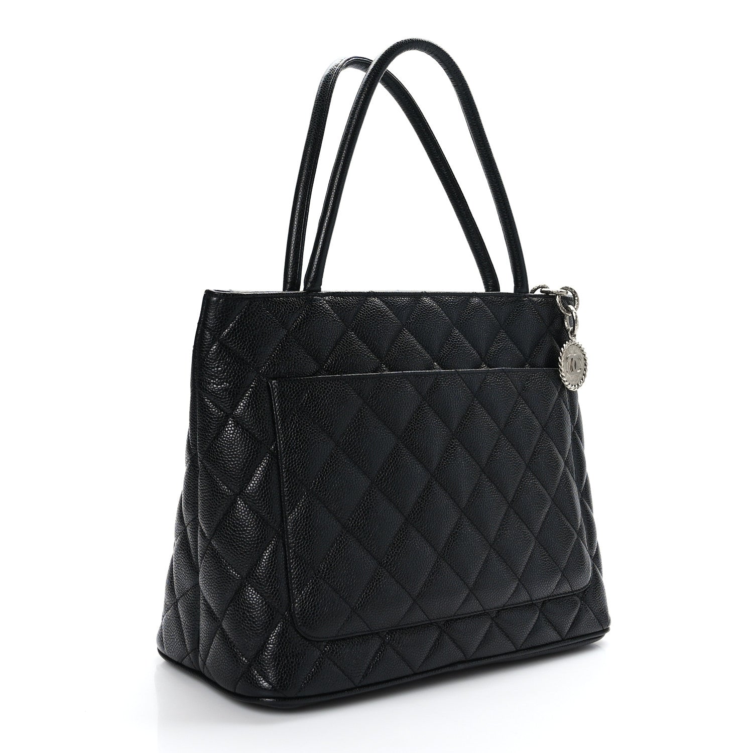Chanel Caviar Quilted Medallion Tote Black 3 of 11