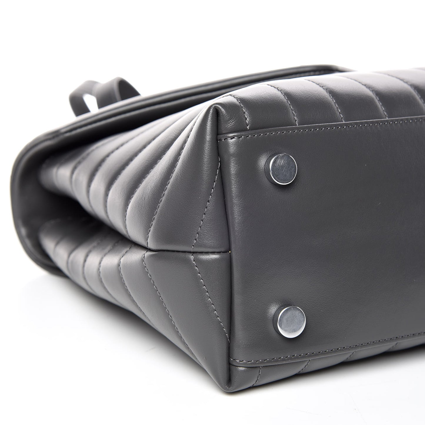 Calfskin Y Quilted Monogram Medium Loulou Satchel Kaki Fonce