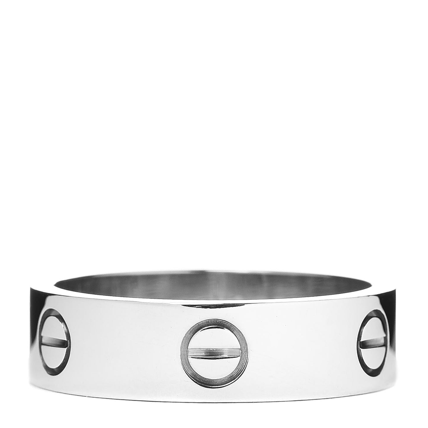 18K White Gold 5.5mm LOVE Ring 62 10