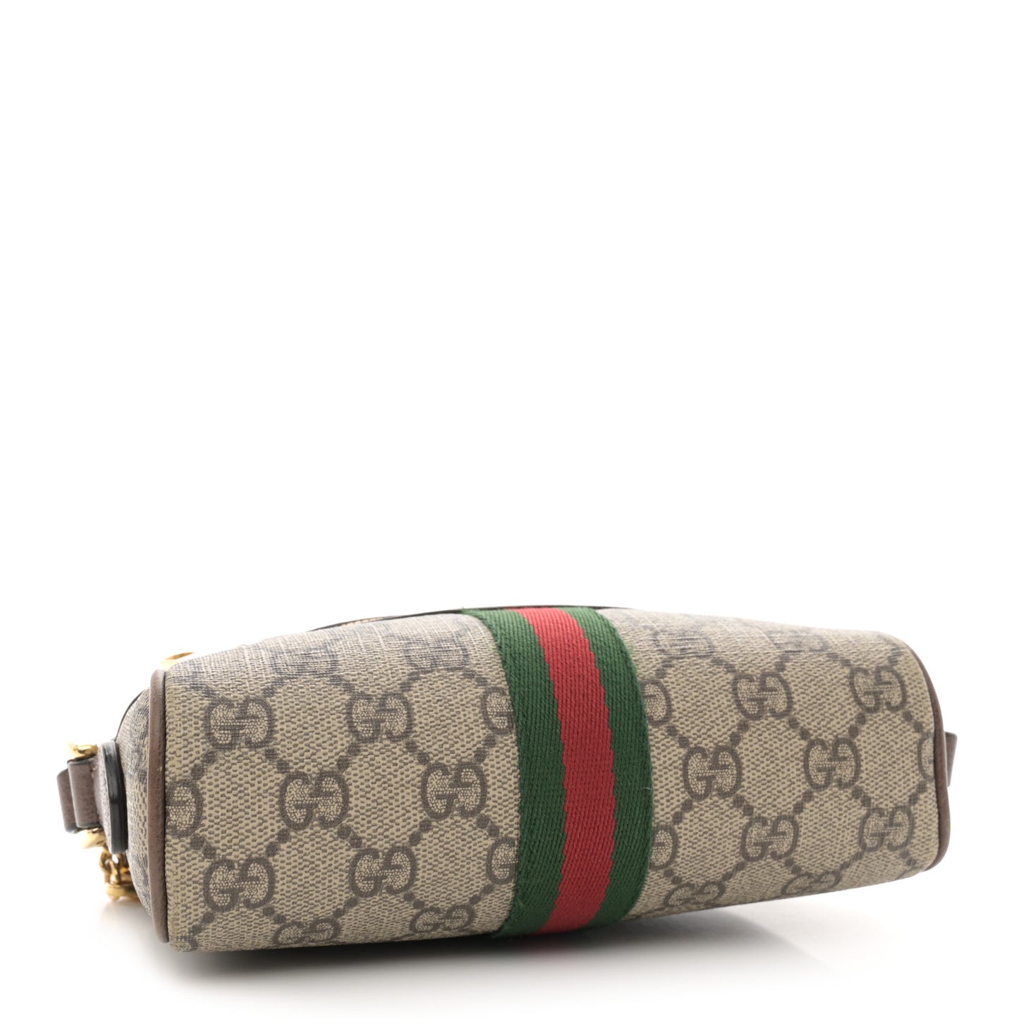 GG Supreme Monogram Web Mini Ophidia Shoulder Bag Brown