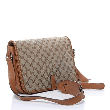 Gucci Monogram Medium Marrakech Flap Messenger Bag Beige Brown 3 of 13