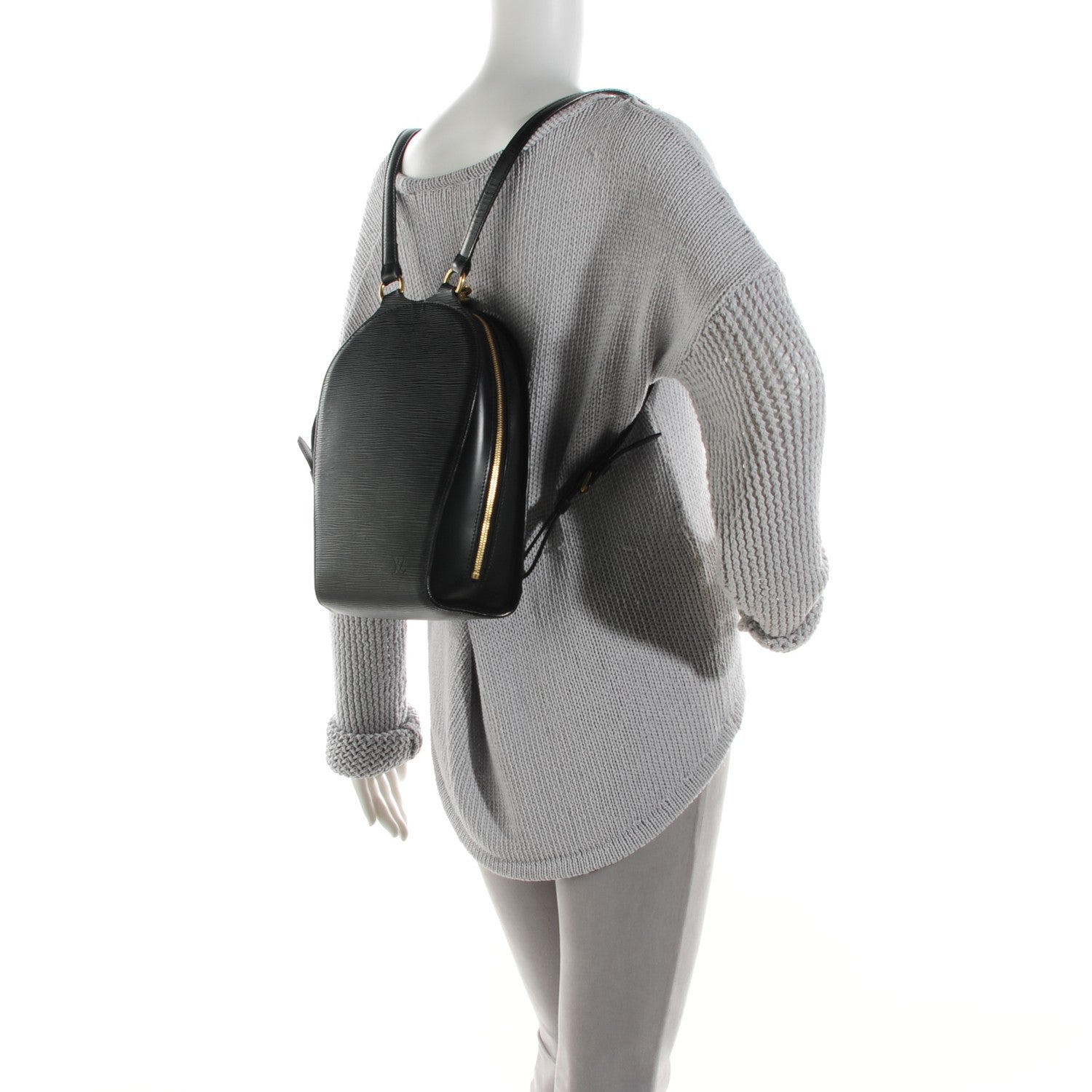 Louis Vuitton Epi Mabillon Backpack Black 2 of 8