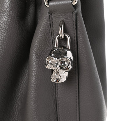 Alexander McQueen Calfskin Bucket Bag Grey 11 of 14