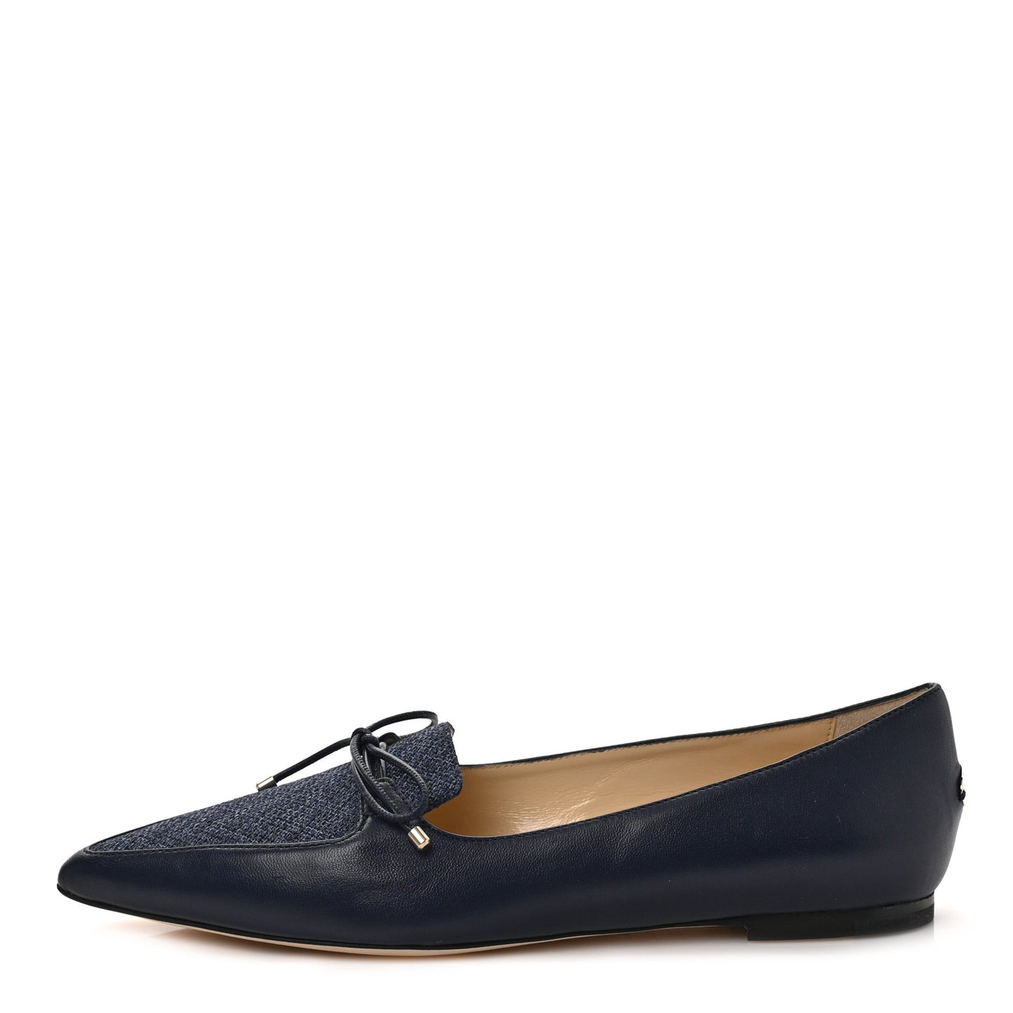 Nappa Pointy Toe Genna Flats 36.5 Blue