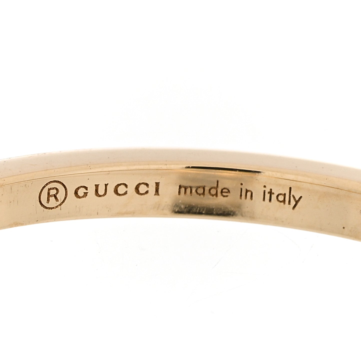 18K Yellow Gold Interlocking G Ring 50 5.5