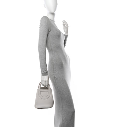Hermes Taurillon Clemence Swift In-The-Loop 18 Bag Gris Pale 2 of 12