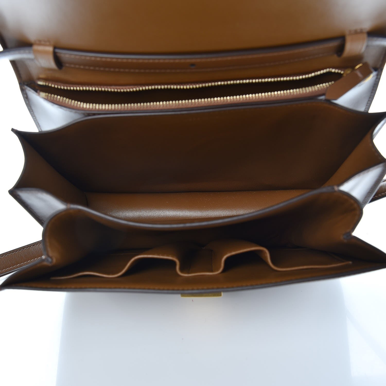 Celine Box Calfskin Medium Classic Box Flap Bag Camel 5 of 8