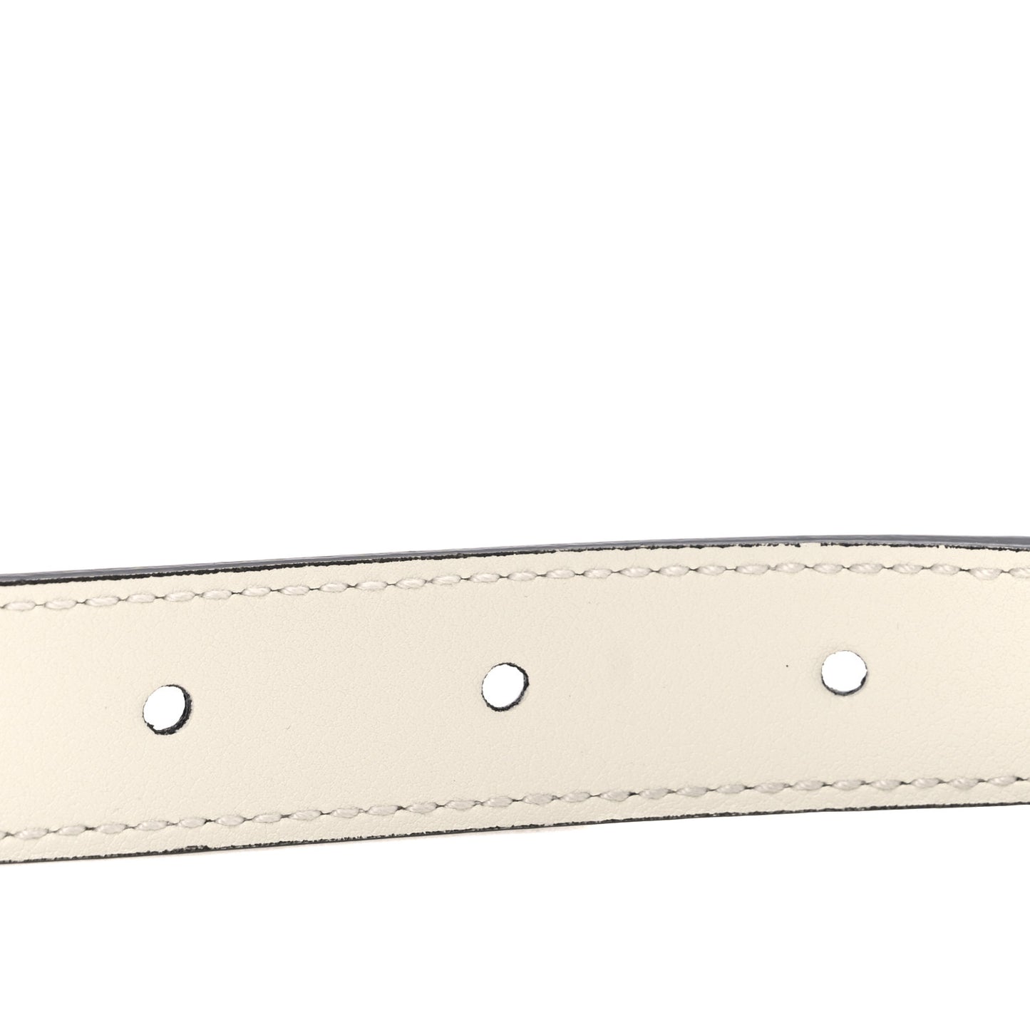 Calfskin Double G 20mm Belt 80 32 Mystic White