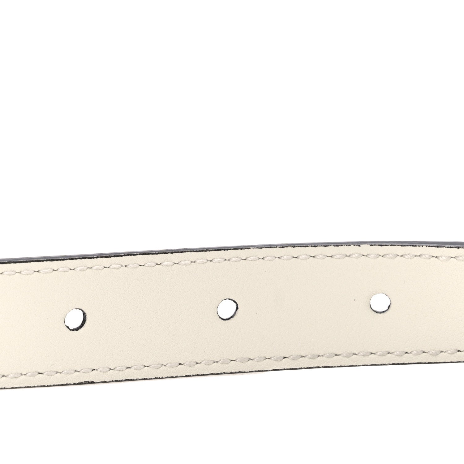 Gucci Calfskin Double G 20mm Belt 80 32 Mystic White 4 of 5