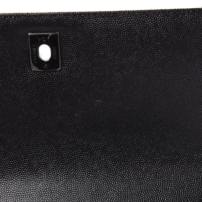 Chanel Caviar Chevron Quilted Small Coco Handle Flap So Black 12 of 13