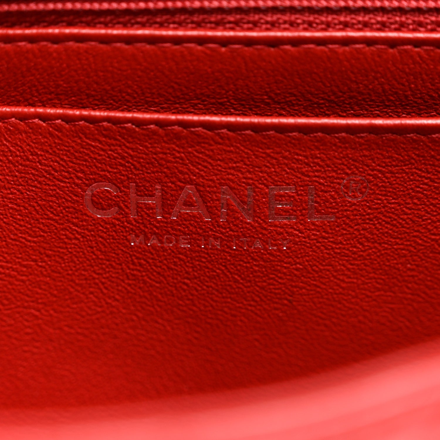Chanel Caviar Quilted Mini Rectangular Flap Red 6 of 11