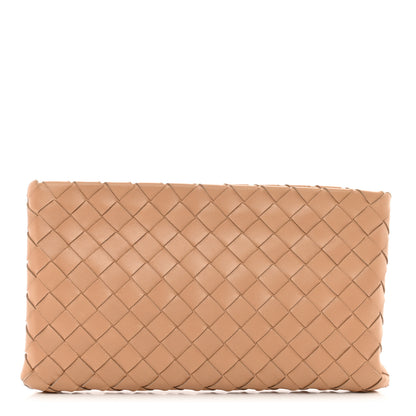 Bottega Veneta Nappa Intrecciato Small Zip Pouch Caramel 1 of 7
