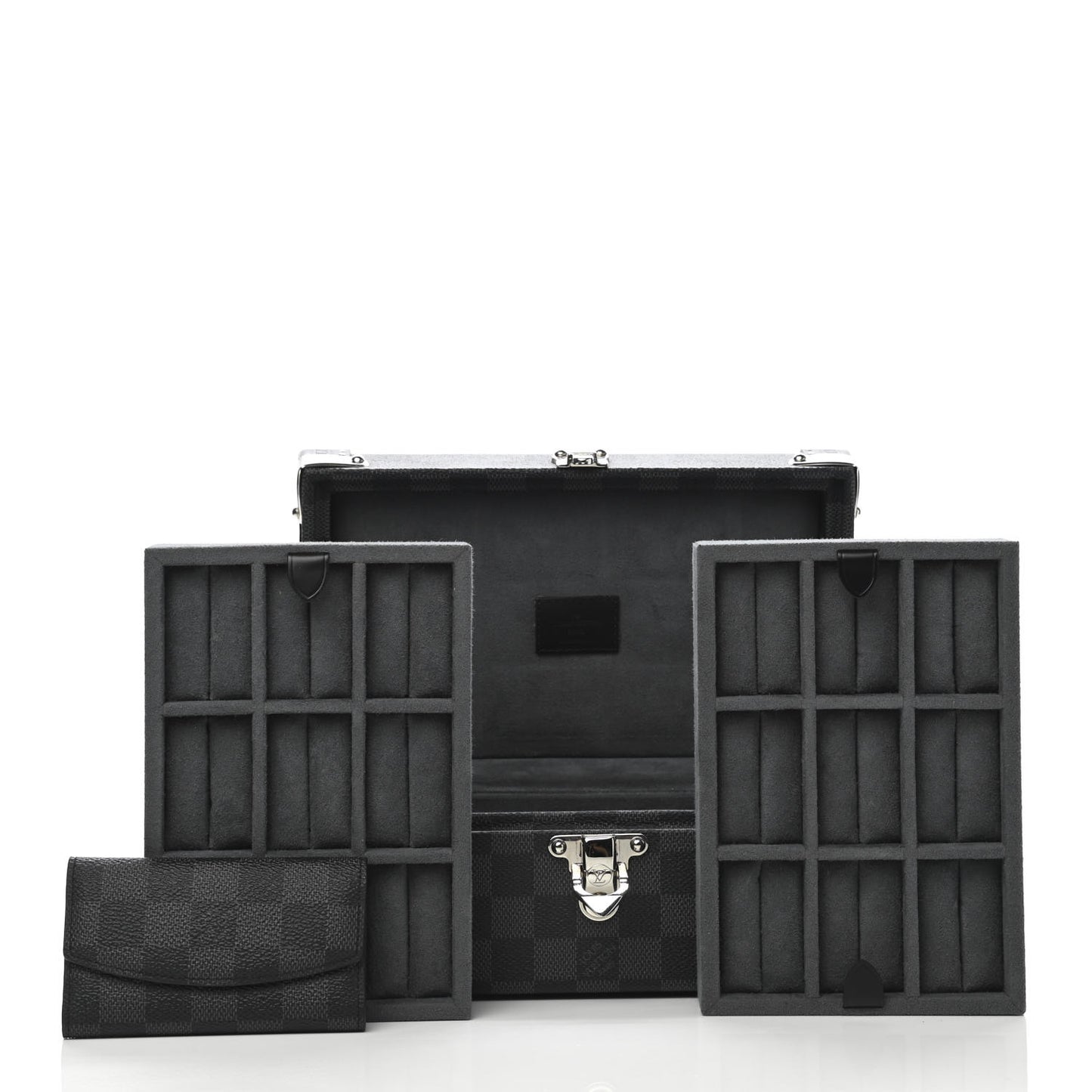 Damier Graphite Hard Sided Cufflinks Case