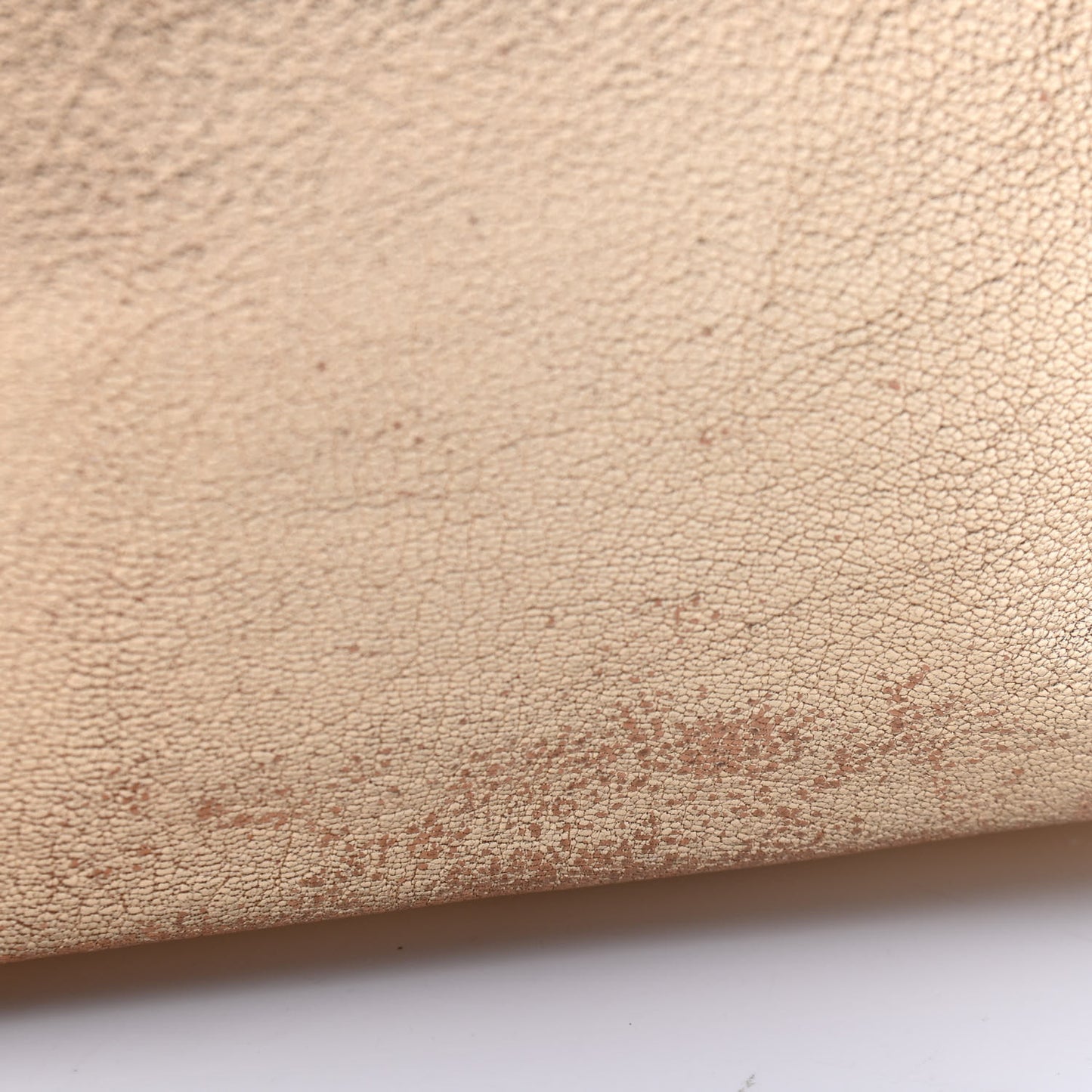 Metallic Textured Patent Large Y-Mail Tote Gold
