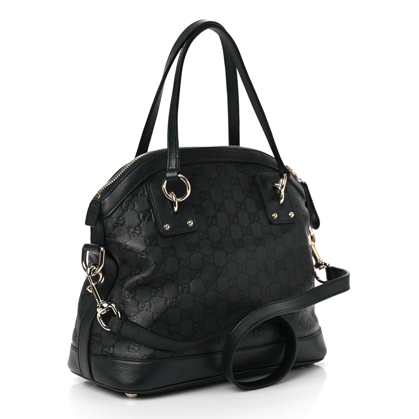 Guccissima Medium Top Handle Bag Black