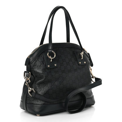 Gucci Guccissima Medium Top Handle Bag Black 2 of 10