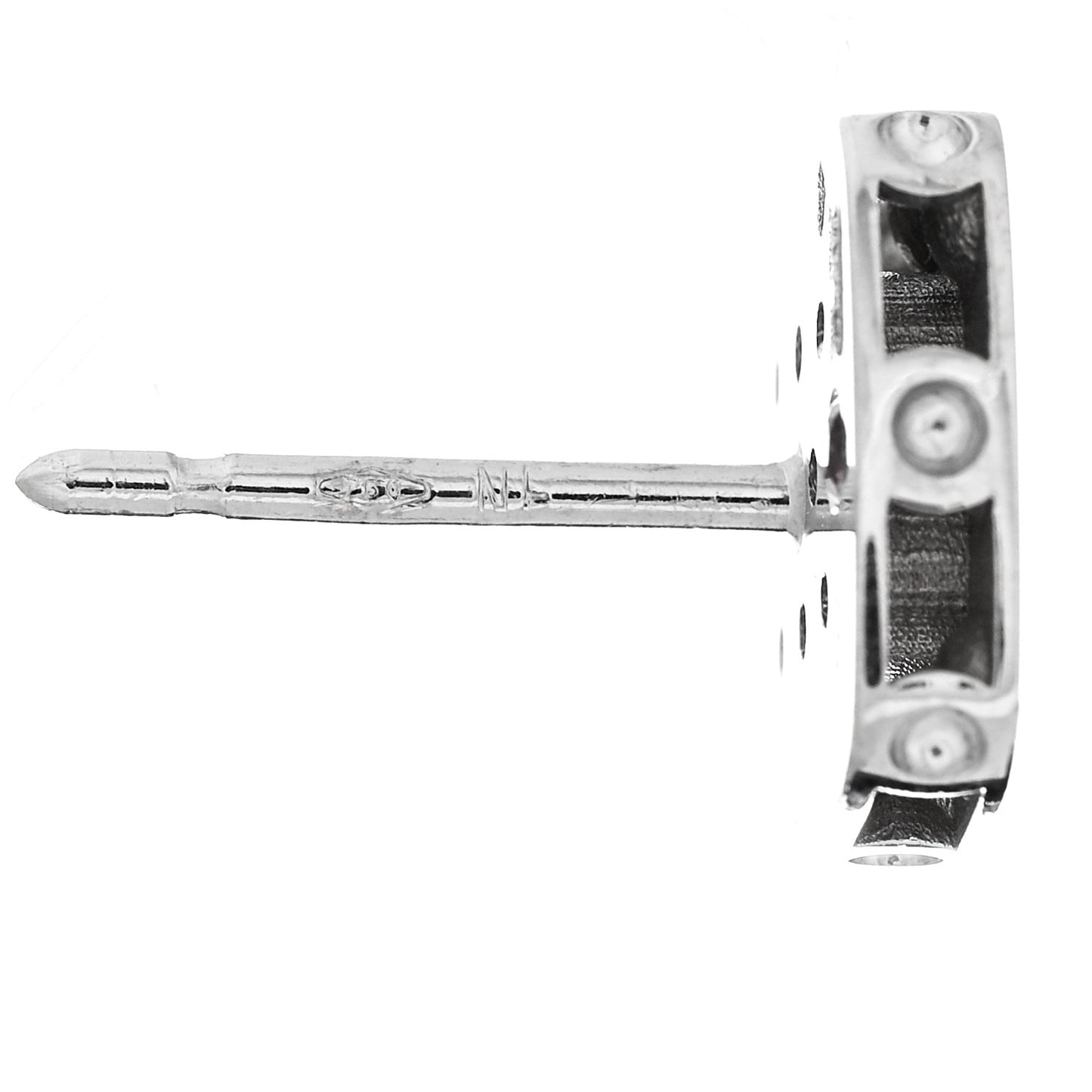 18K White Gold Diamond Pois Moi Stud Earrings