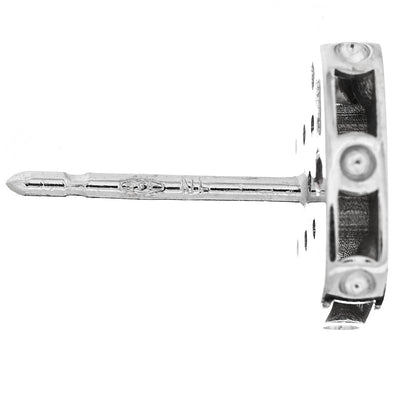 Roberto Coin 18K White Gold Diamond Pois Moi Stud Earrings 5 of 5