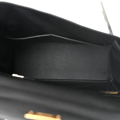 Hermes Togo Kelly Retourne 28 Black 5 of 12