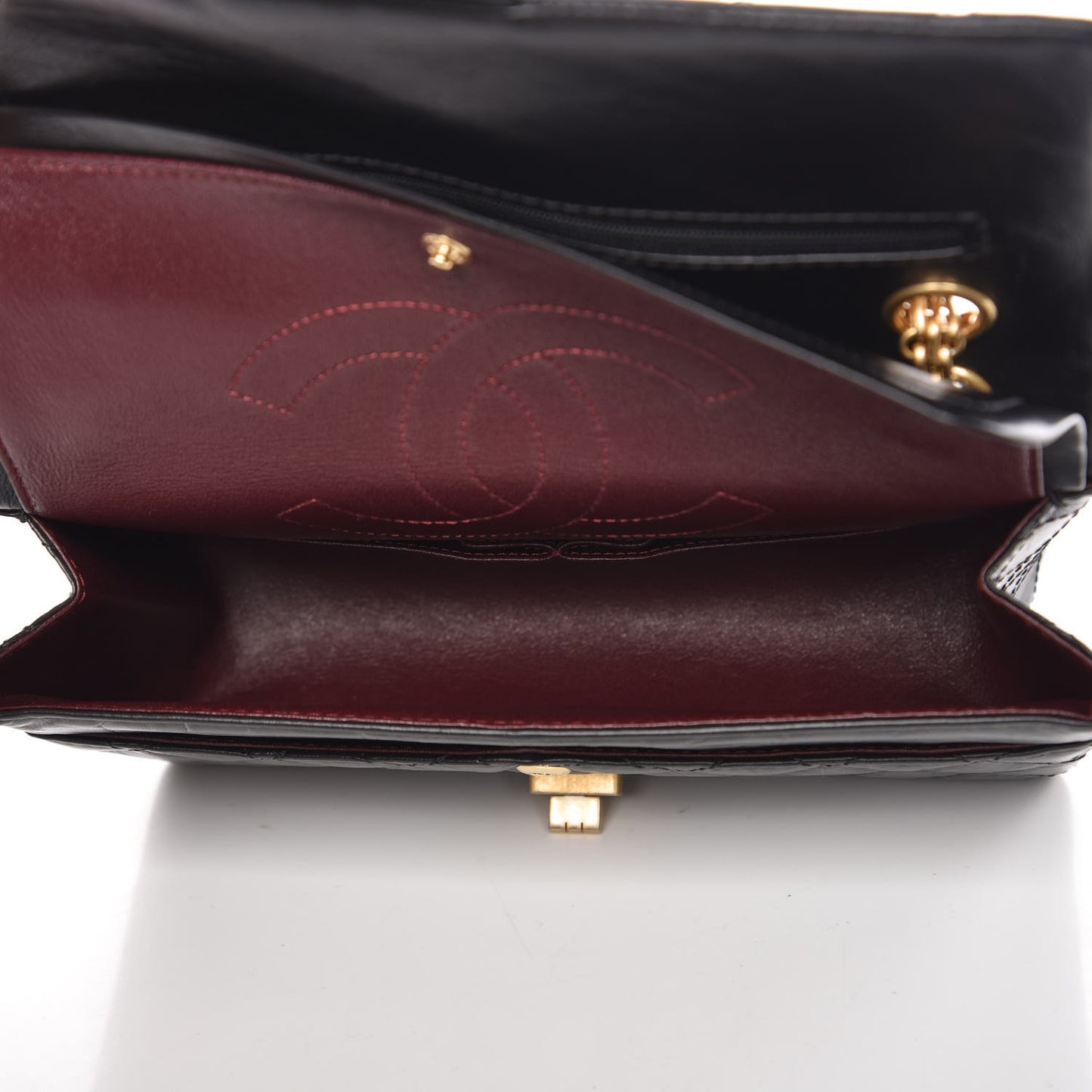 Aged Calfskin Quilted 2.55 Reissue 225 Flap Black