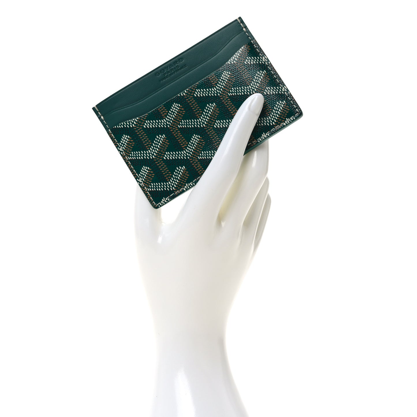 Goyardine Saint Sulpice Card Holder Green