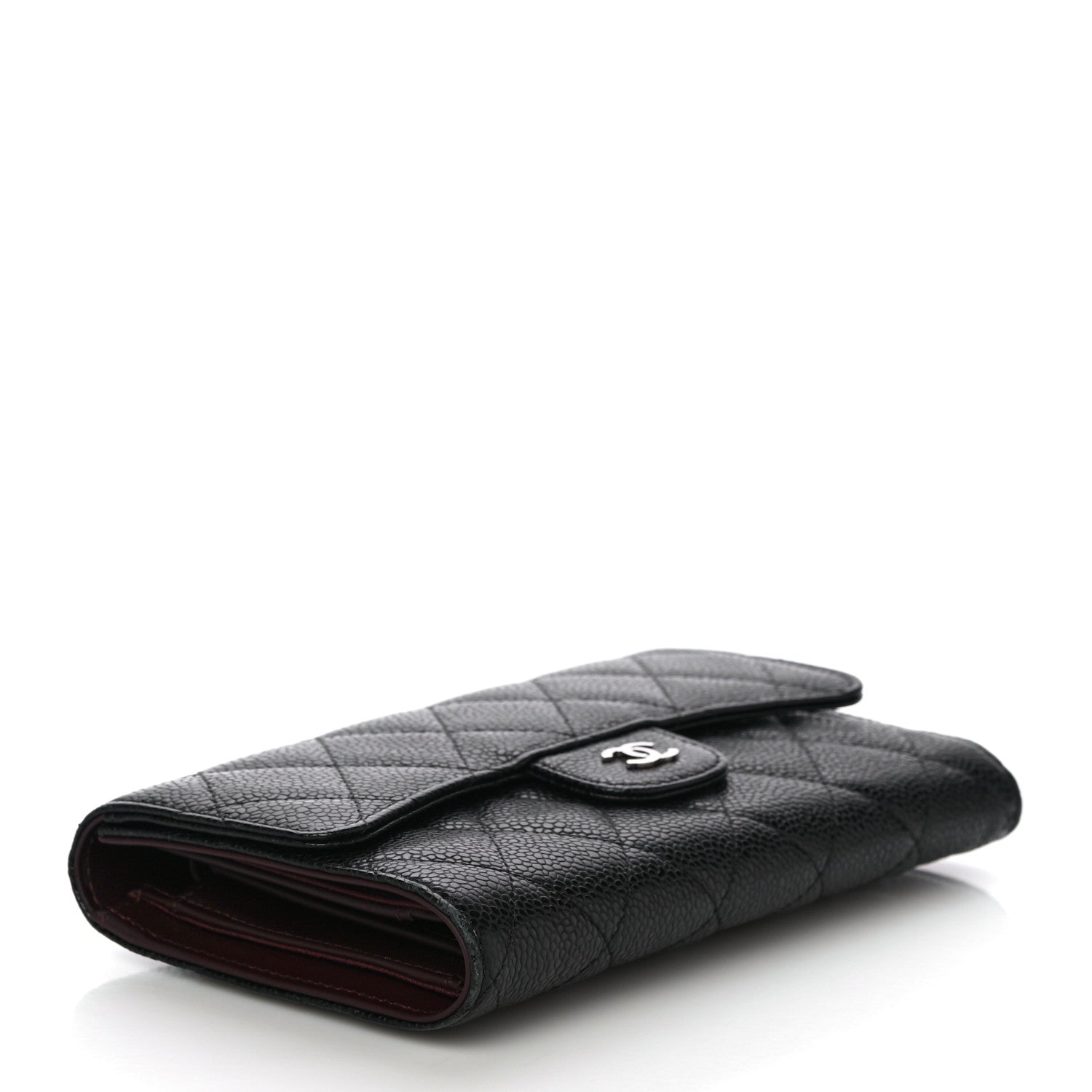 Chanel Caviar Quilted Large Flap Wallet Black 4 of 13