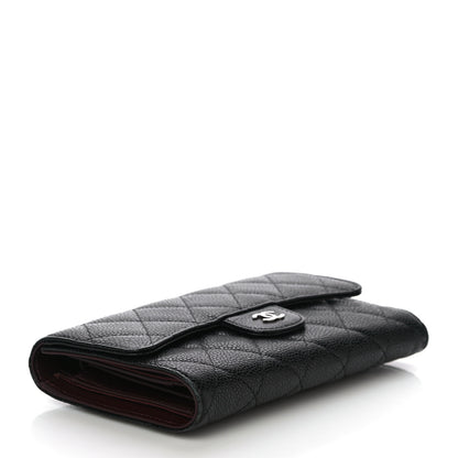 Chanel Caviar Quilted Large Flap Wallet Black 4 of 13