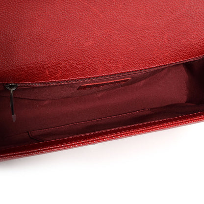 Chanel Caviar Quilted New Medium Boy Flap Dark Red 5 of 9