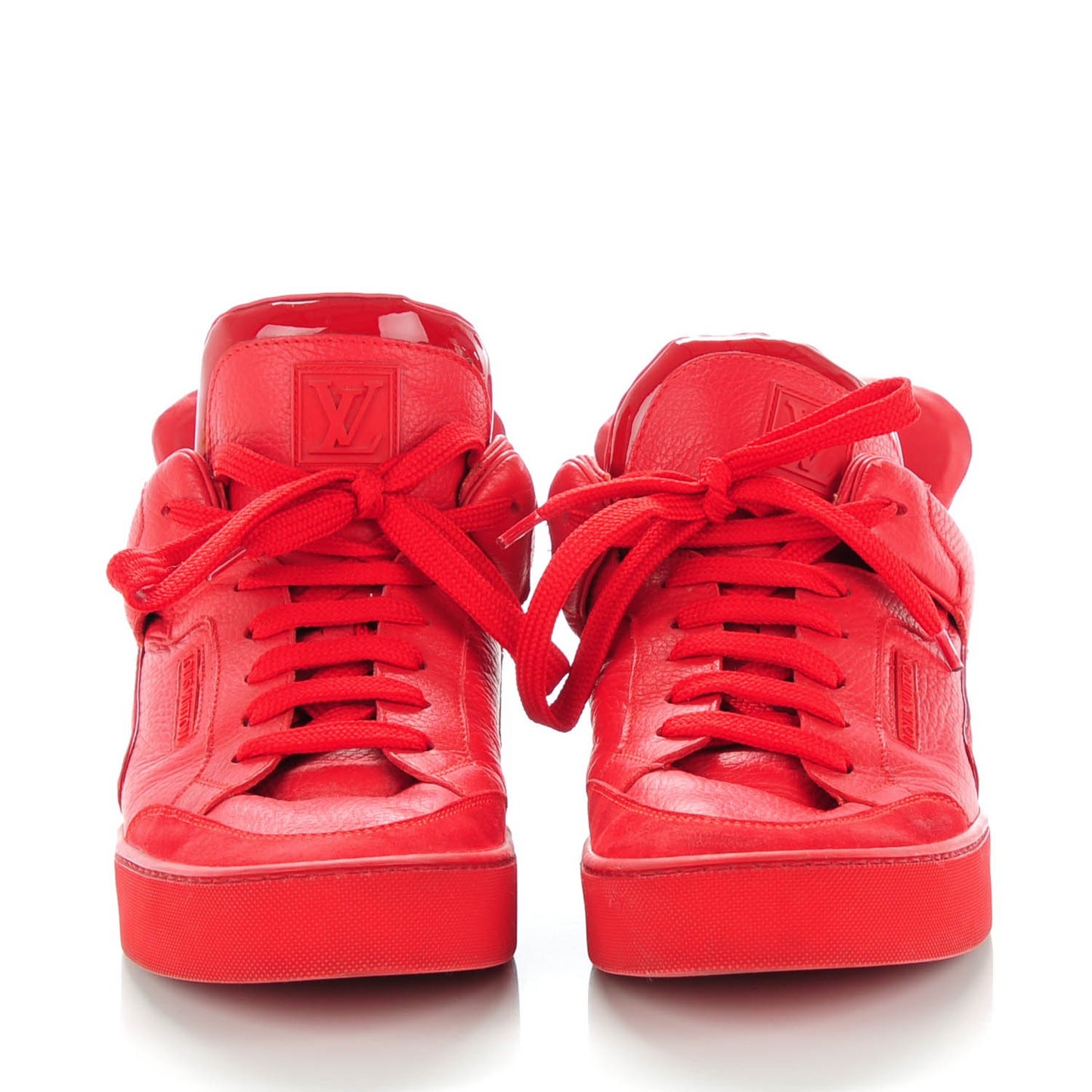Calfskin Suede Don Sneakers Red 9