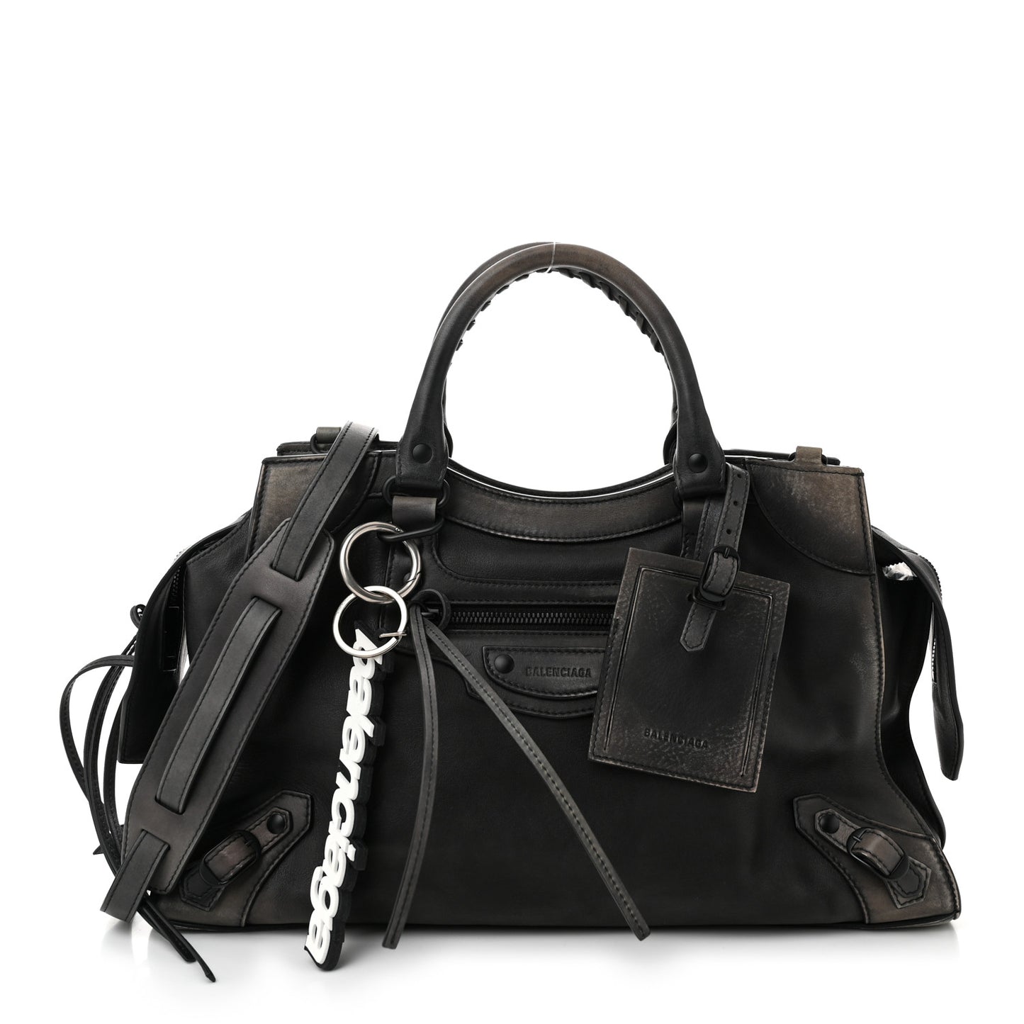 Calfskin Black Hardware Neo Classic City Black