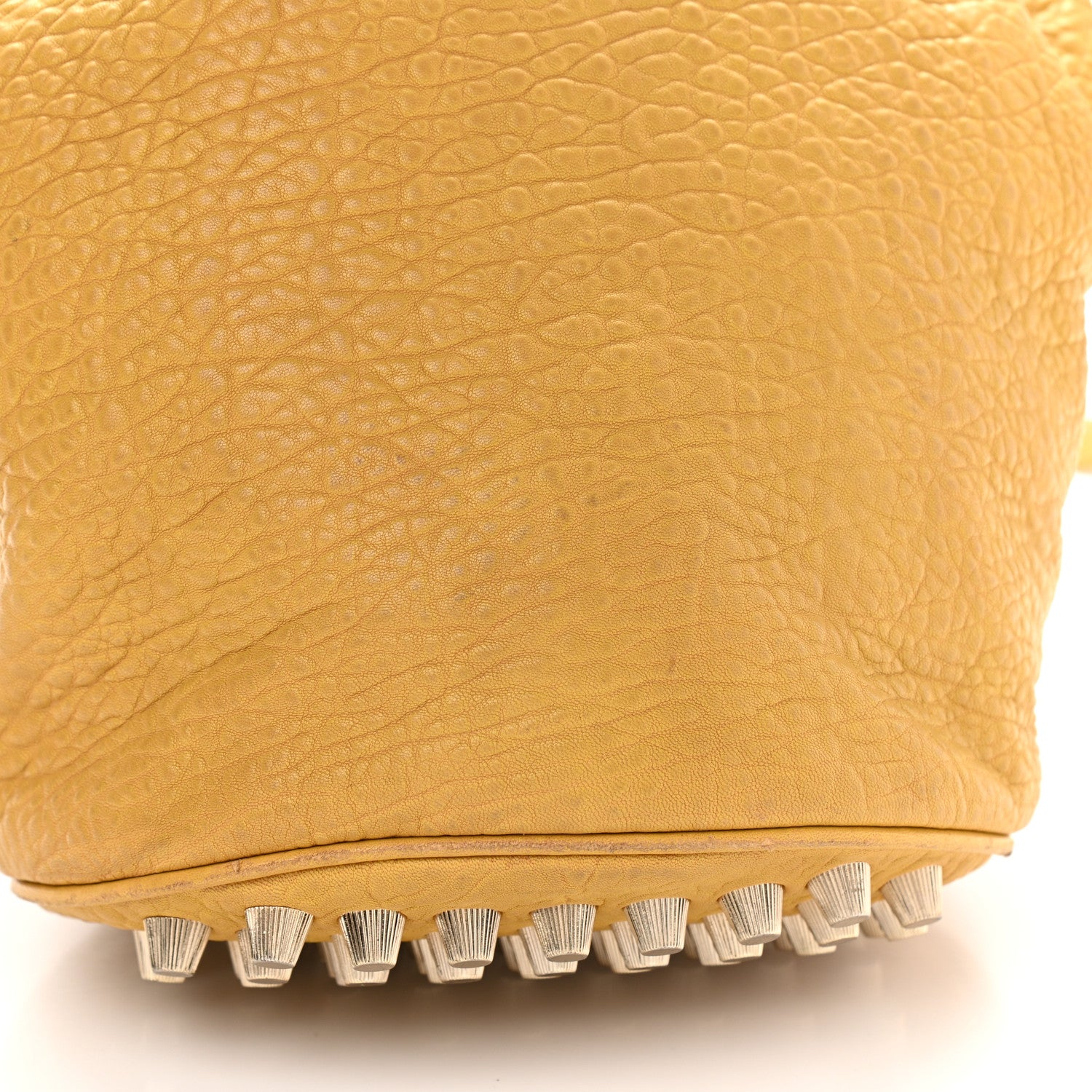 Alexander Wang Pebbled Lambskin Diego Bucket Bag Yellow 7 of 13