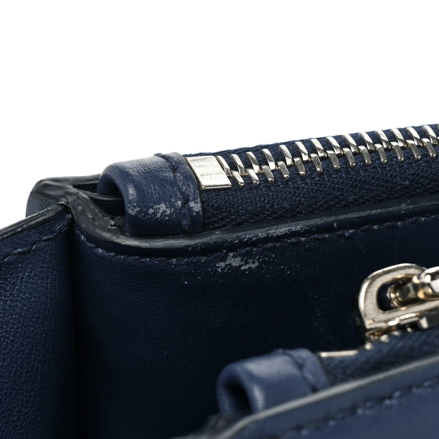 City Calfskin Twin Pocket Tote Bluette