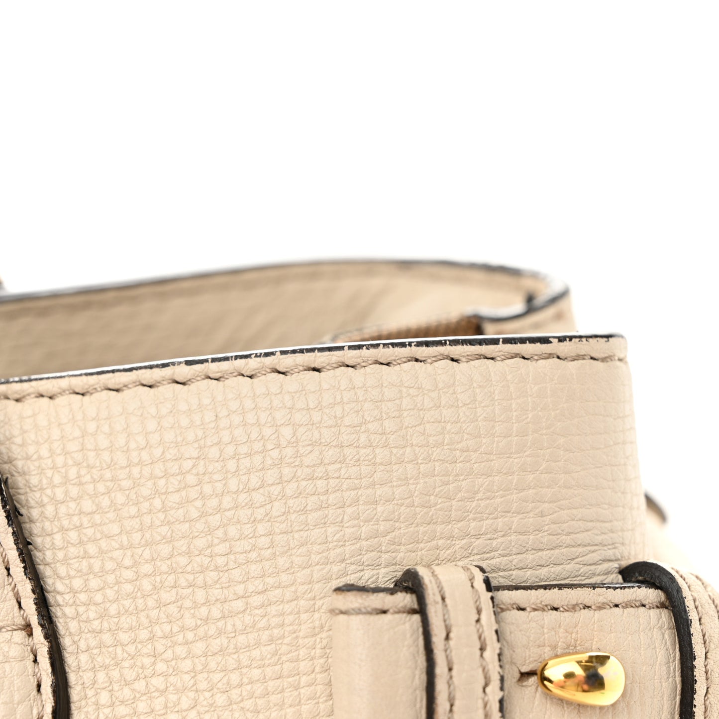 Derby Calfskin House Check Medium Banner Tote Limestone