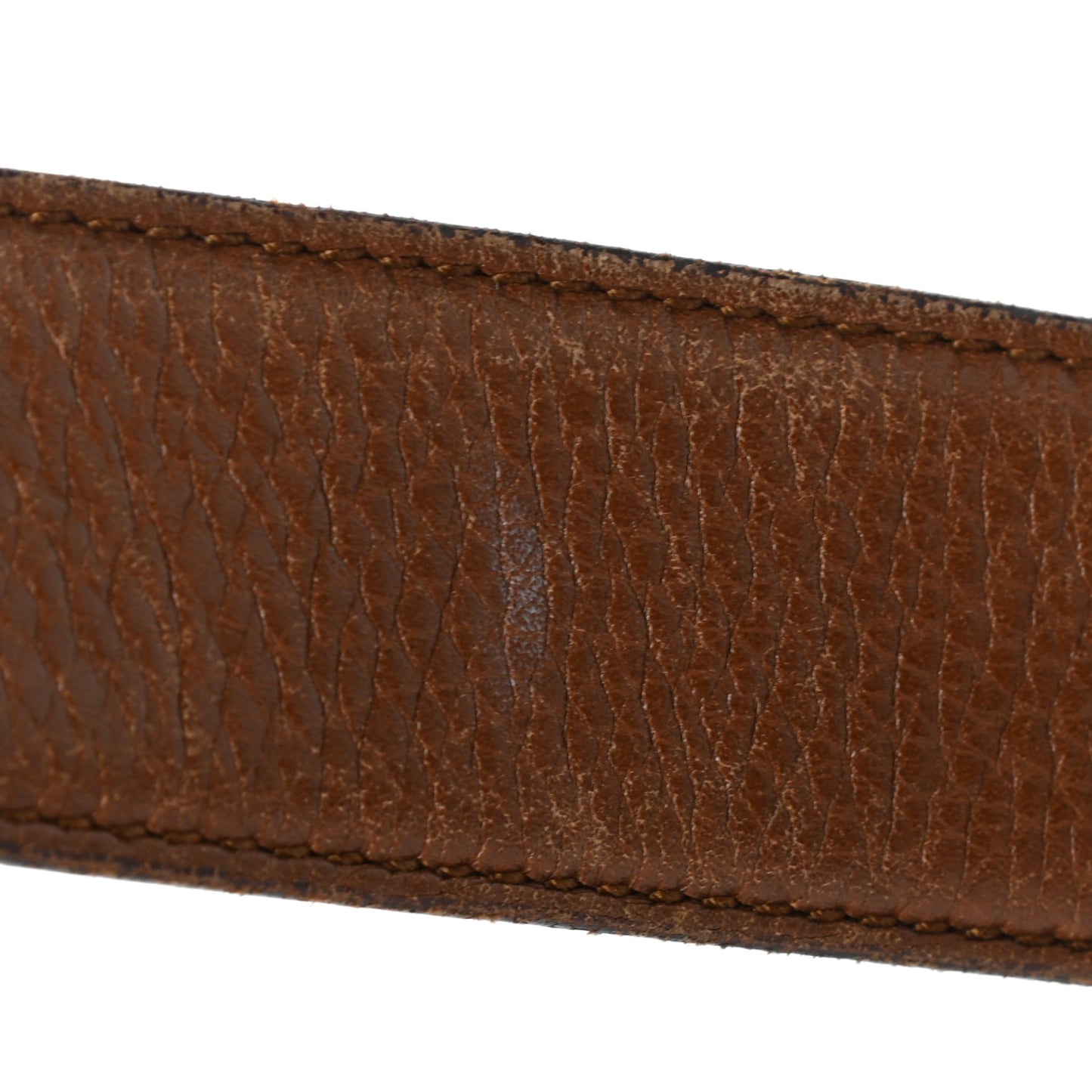 Calfskin Double G Belt 90 36 Brown